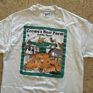 Vintage 90s Crowes Nest Farm Austin Texas Tee Shirt Medium